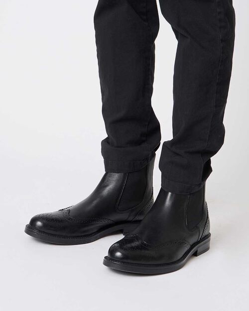 Beatles da uomo in pelle nera, BLACK