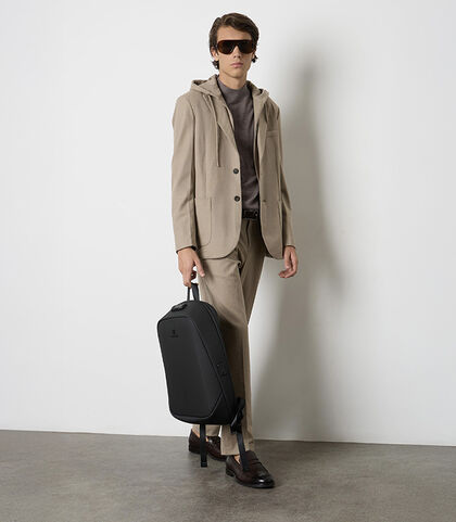 Giacca con cappuccio beige, Valerio 1966, 26J3T0110TSBEIG42, 002