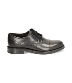 MAN SHOES OXFORD LEATHER NERO, Valerio 1966, 24N4T6505PENERO040, 001 preview