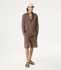 Camicia ml testa di moro con bottoni centrali, Valerio 1966, 27Z3T2302LNMORO43, 003 preview