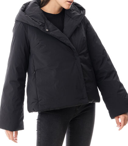 Piumino nero a trapezio, Valerio 1966, 2085T2212TSNERO3XL, 001