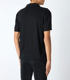 T-shirt uomo con colletto nera, Valerio 1966, 25N8T0043TSNEROI, 002 preview