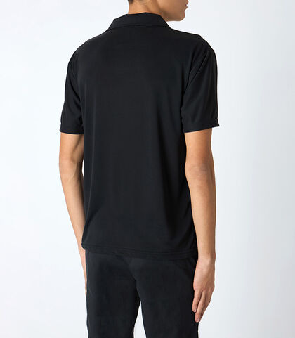 T-shirt uomo con colletto nera, Valerio 1966, 25N8T0043TSNEROI, 002