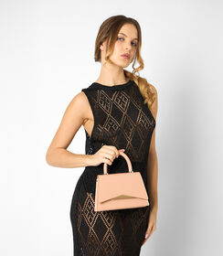 Mini bag da donna in vernice nude, Valerio 1966, 2551T6176VENUDEUNI, 002 preview