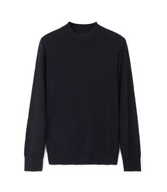 Maglione nero da uomo in tessuto, Valerio 1966, 26U4T3014TSNEROI, 003 preview