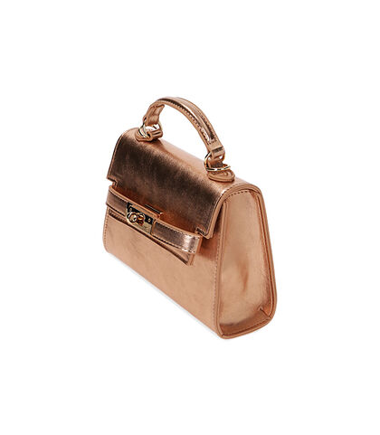 Mini bag rosa oro laminato, Nuova Collezione, 2151T4555LMRAORUNI, 002