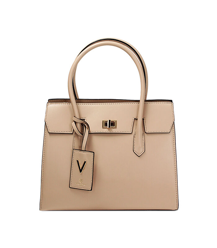 Borsa donna a mano beige rigida Valerio 1966