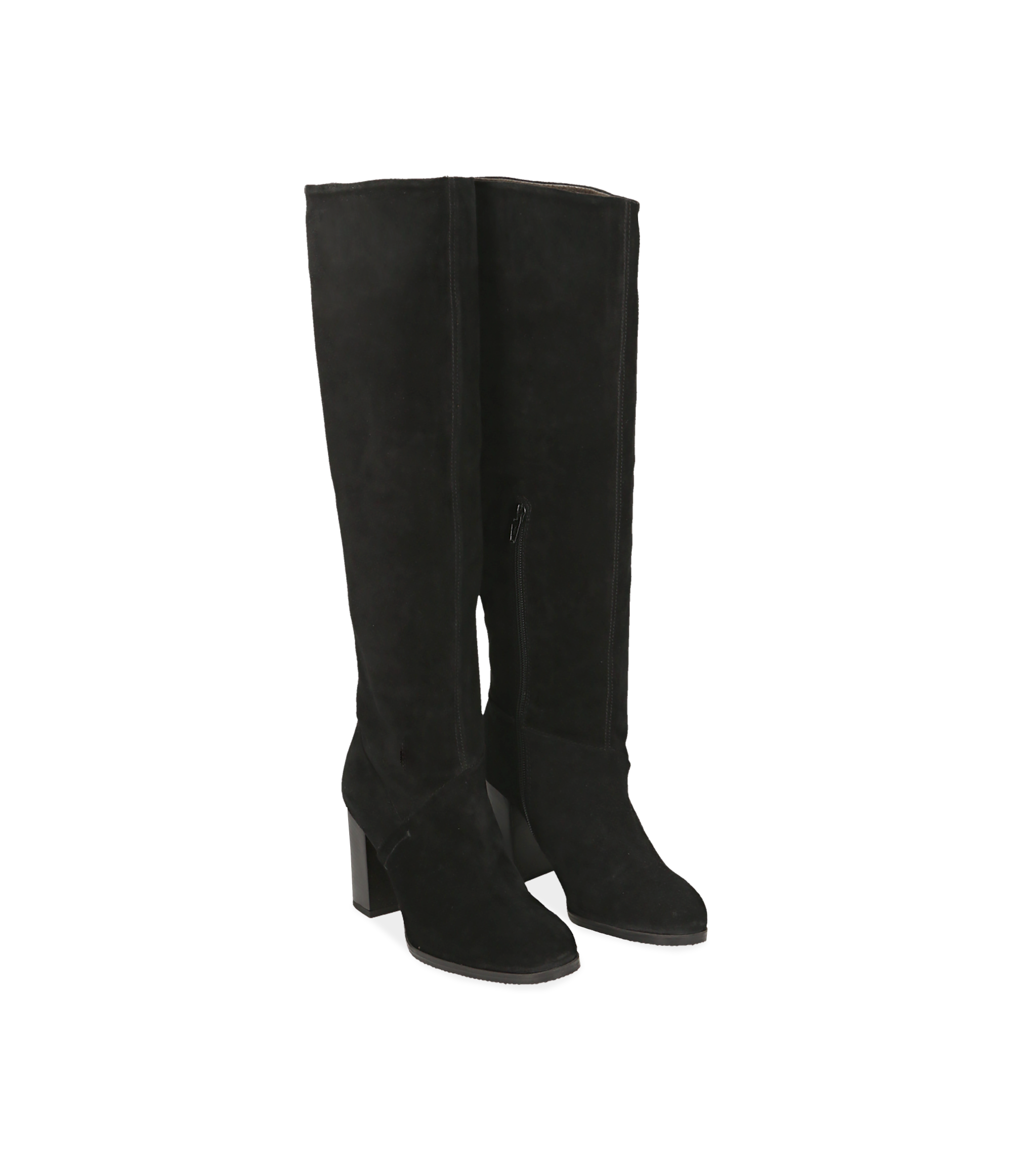 WONDER MILANO STIVALE SCAMOSCIATO TACCO 8 Donna Nero | Mascheroni Moda