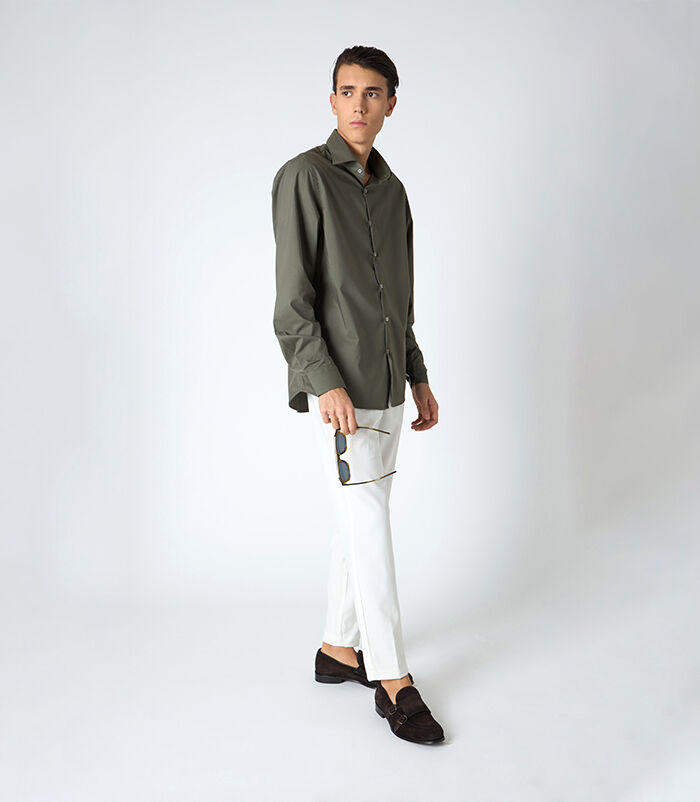 Pantalaccio da uomo in cotone panna, Valerio 1966, 25N8T5007COPANN46