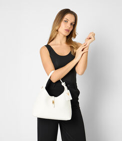 Borsa a spalla donna bianca, Valerio 1966, 2557T0543EPBIANUNI, 002 preview
