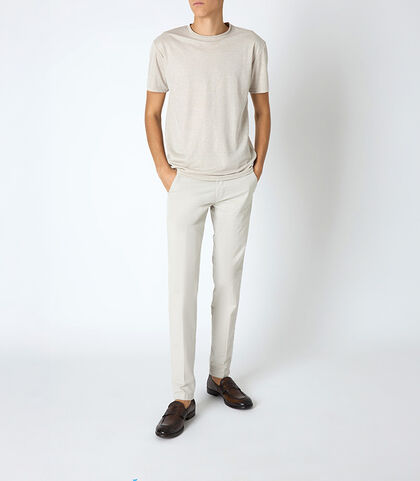 Pantalone da uomo basic beige, Valerio 1966, 25N8T5017COBEIG42, 001