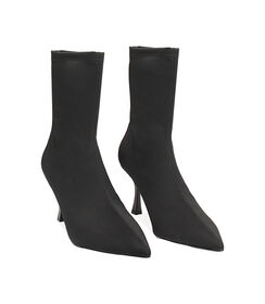 Tronchetto nero in lycra, tacco 8 cm, Valerio 1966, 2421T6301LYNERO035, 002 preview