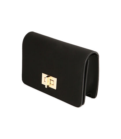 Borsa a tracolla nera in tessuto, Nuova Collezione, 2151T2947LYNEROUNI, 002