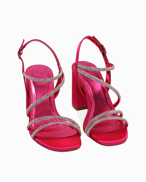 Sandali fragola, tacco 8,5 cm, STRAWBERRY