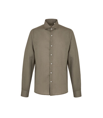 Camicia lino militare senza tempo, Valerio 1966, 27Z3T2302LNMILI38, 001