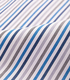 Camicia multicolor blu a righe verticali, Valerio 1966, 27Z3T0025COMUBL44, 005 preview