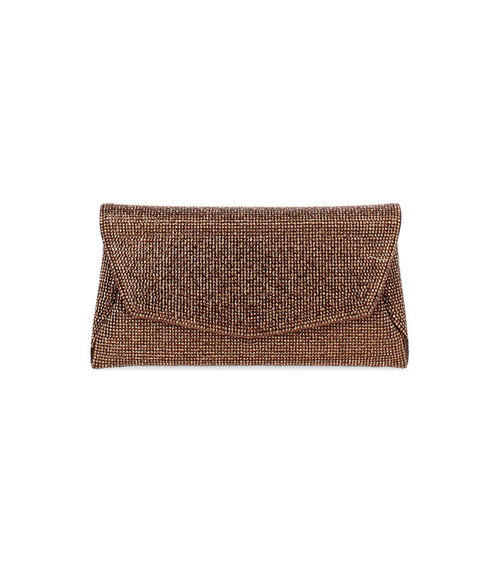 Pochette da donna con pietre rame, Valerio 1966, 2551T6052LPRAMEUNI