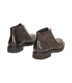 Polacchino stile oxford in pelle moro, Valerio 1966, 24U6T8150PEMORO040, 003 preview