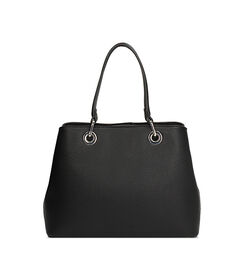 Borsa a mano nera con dettagli eleganti, Valerio 1966, 2657T1532EPNEROUNI, 003 preview