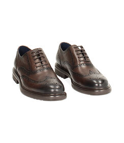 Stringate oxford moro in pelle, Valerio 1966, 24U6T8509PEMORO039, 002 preview