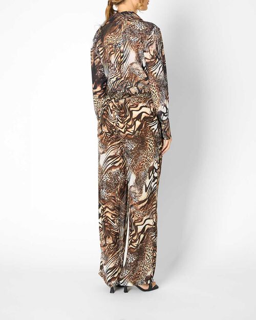 Pantaloni da donna con stampa tigrata, TIGER