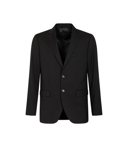 Giacca nero con rever classico a lancia, Valerio 1966, 2786T3002TSNERO42, 001