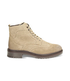 Polacchino di camoscio beige, Valerio 1966, 24N4T4204CMBEIG042, 001 preview