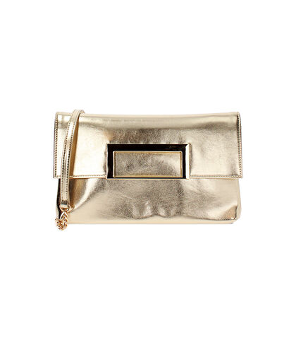 Pochette da donna oro laminato, Valerio 1966, 2551T6394LMOROGUNI, 001