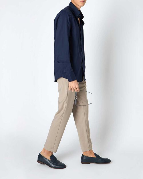 Pantalaccio da uomo in cotone beige, BEIGE