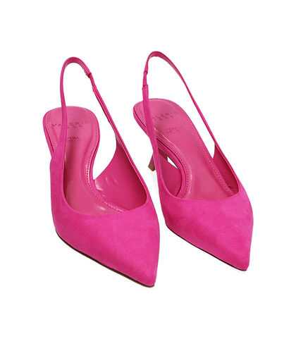 Décolleté fucsia in microfibra, tacco 6 cm, 2121T1502MFFUCS035, 002