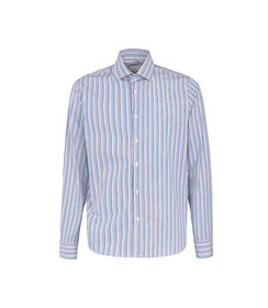 Camicia multicolor blu a righe verticali, Valerio 1966, 27Z3T0025COMUBL44, 001 preview