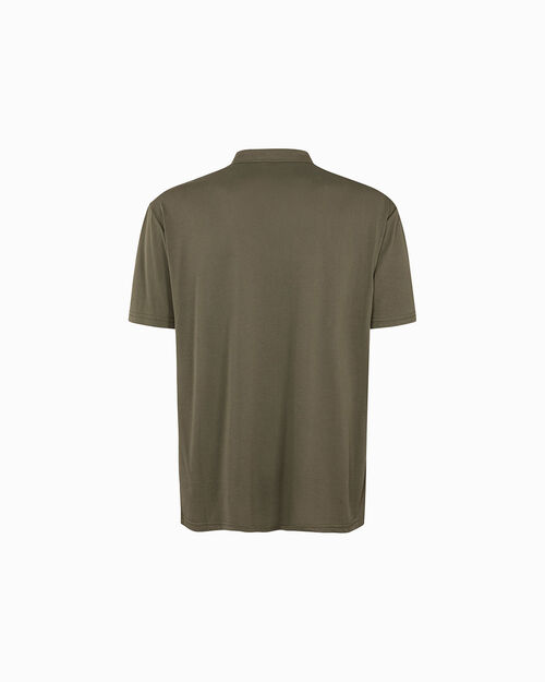Polo verde in cotone leggero, GREEN