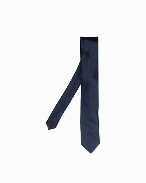 Cravatta blu navy raffinata, NAVY BLUE