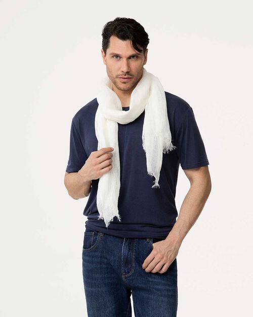 Pashmina panna in lino, CREAM