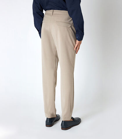 Pantalaccio da uomo in cotone beige, Valerio 1966, 25N8T5007TSBEIG42, 002