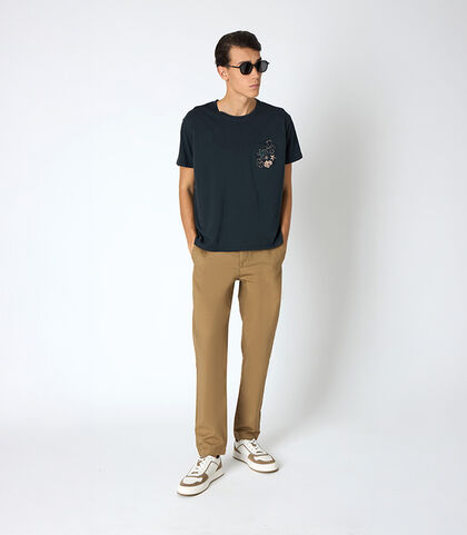 CLOTHING T-SHIRT COTTON NERO, Valerio 1966, 25N8T0313CONEROI, 001