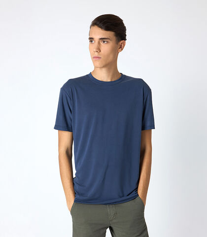 CLOTHING T-SHIRT COTTON BLUE, Valerio 1966, 25N8T0050COBLUEI, 001