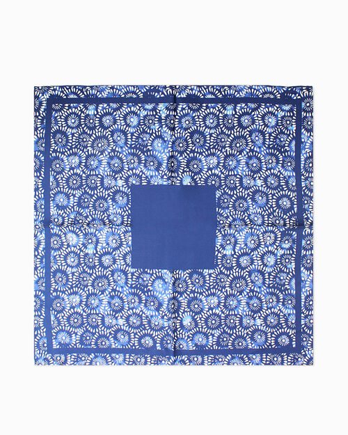 Fazzoletto da taschino bianco-blu floreale, MULTI COLOR