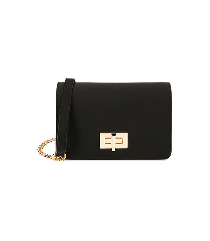 Borsa a tracolla nera in tessuto, Nuova Collezione, 2151T2947LYNEROUNI, 001