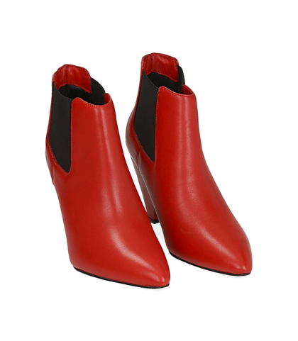 Chelsea boots rossi in pelle di vitello , Valerio 1966, 12D6T3910VIROSS035, 002