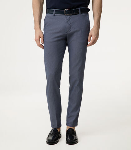 Pantaloni blu navy con linea pulita, Valerio 1966, 27N9T6106TSBLUN42, 002