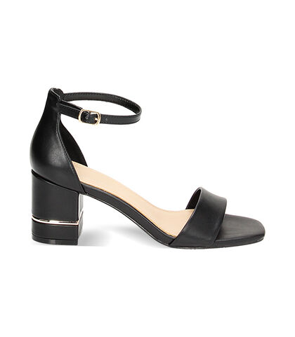 WOMEN SHOES SANDAL SYNTHETIC NERO, Valerio 1966, 2349T9032EPNERO035, 001