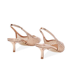 Décolleté slingback rosa oro con strass, Valerio 1966, 2521T9103LPRAOR035, 004 preview