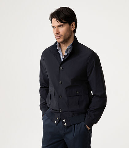 Giubbino blu con dettagli moderni, Valerio 1966, 2785T8622TSBLUEI, 002