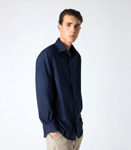 Camicia uomo blu, Valerio 1966, 25Z3T5050COBLUE38, 001