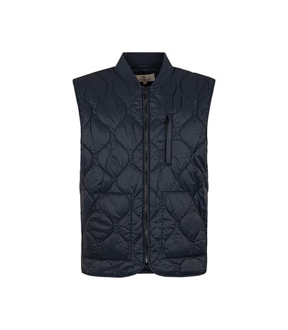 Gilet blu con motivo trapuntato, Valerio 1966, 27J3T2880TSBLUEI, 001