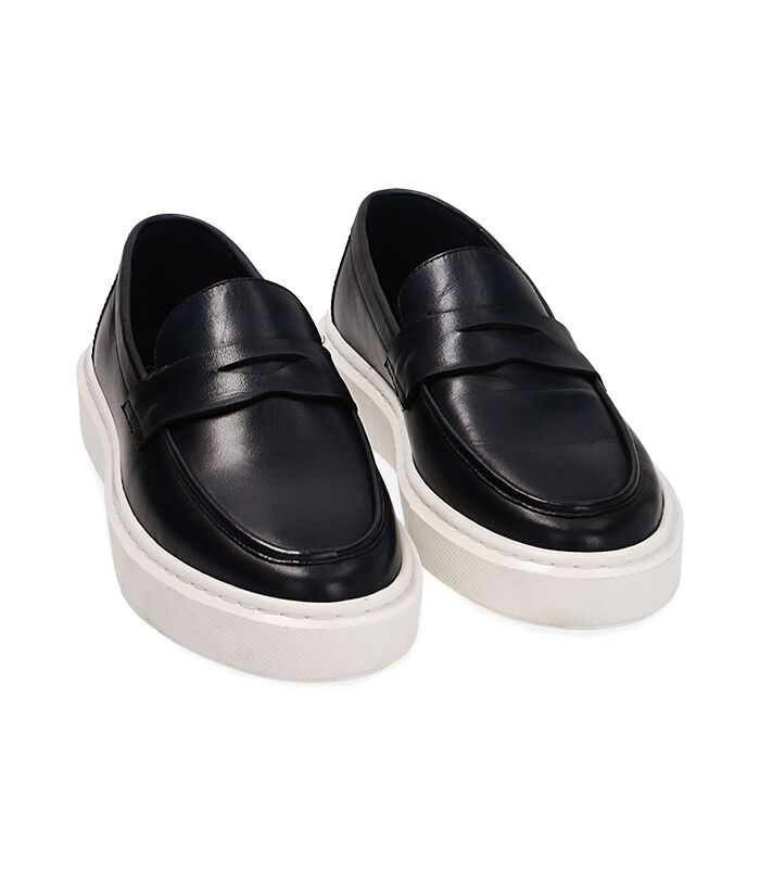 Slip on uomo blu store
