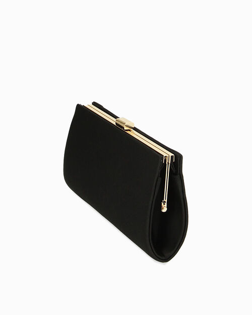 Pochette in lycra nera, BLACK