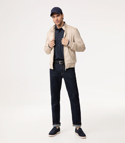 Giubbino taupe con colletto alla coreana, Valerio 1966, 2785T6300MFTAUPI, 002