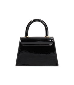 Mini bag da donna in vernice nera, Valerio 1966, 2551T6176VENEROUNI, 004 preview